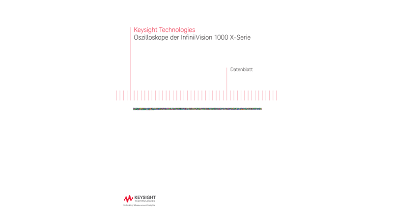 Oszilloskope der InfiniiVision 1000 X-Serie - Datenblatt